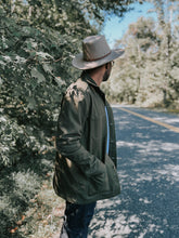 Load image into Gallery viewer, Jean Jacket | Olive Chore Coat