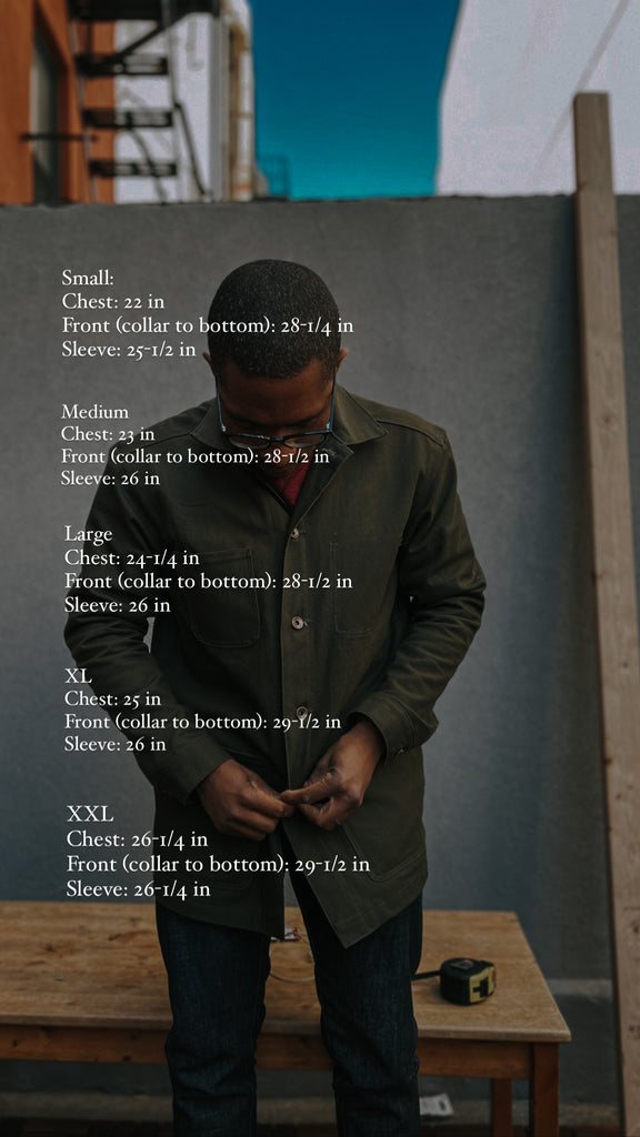Jean Jacket | Olive Chore Coat – Charles Miller Brand Denim