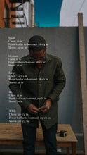Load image into Gallery viewer, Jean Jacket | Olive Chore Coat
